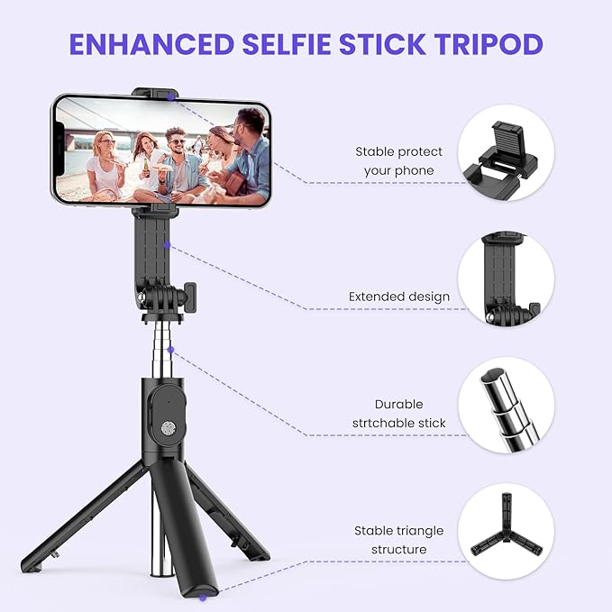 Looply™ 6 In 1 Selfie Stick